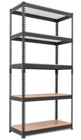 HOMEDANT, 5-TIER METAL SHELVING, 35.9 X 16.2 X