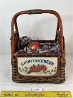 Basket of Country Fresh Apples