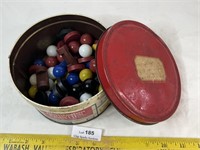 Vintage Plantation Dainties Candy Tin of Marbles