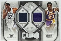 Rudy Gay Michael Cooper Game Used Patch Combo /499