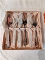 Silver Plated Pastry Forks