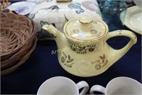 PEARL CHINA CO. 22 KT. GOLD U.S.A. TEAPOT