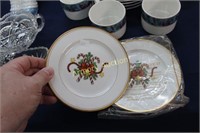 FITZ & FLOYD CHRISTMAS PLATES