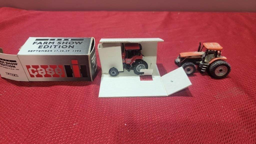 1994 farm show case diecast and agco tractor