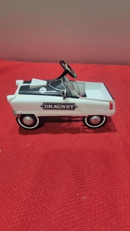 Diecast dragnet pedal car