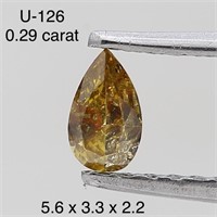 $450  Rare Fancy Natural Color Diamond(0.29ct)