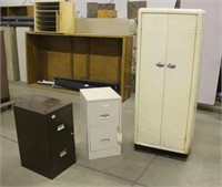 (2) File Cabinets & Metal Cabinet, Approx