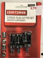New Craftsman 3pc Plug Cutter set