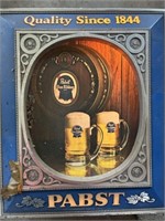 Vintage lighted Pabst beer sign