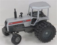 Scale Models White 2-155 Tractor, Red Stripe/Duals