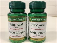 2x 150 Nature's Bounty Folic Acid Tablets