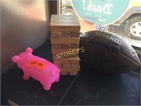 Jenga, Pig & Football