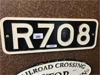 REPRODUCTION R708 LOCOMOTIVE SIGN