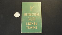 Vintage 1946 Instructions for Lionel Trains