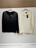 Top Knits NEW w/ Tags Cardigans Black & White