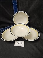 4  stoneware bowls