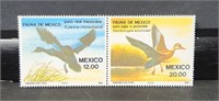 2 Mexico Bird Hunting Stamps mint N.H