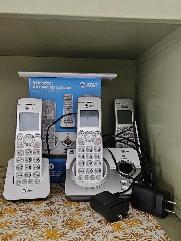 AT&T 3 Handset Answering System 
Not Tested