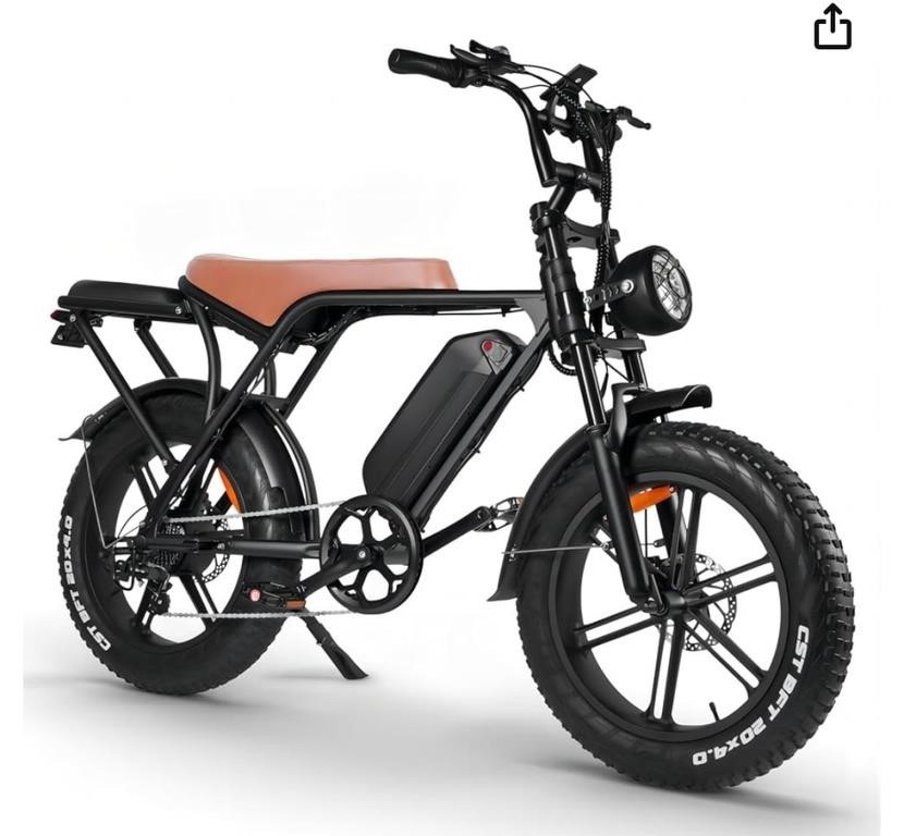 V8 Electric Bike Adults, Fat Tire E Bike with