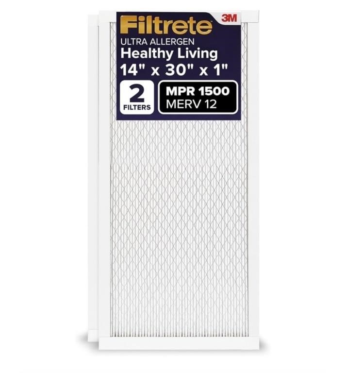 Filtrete 14x30x1 AC Furnace Air Filter, MERV 12,