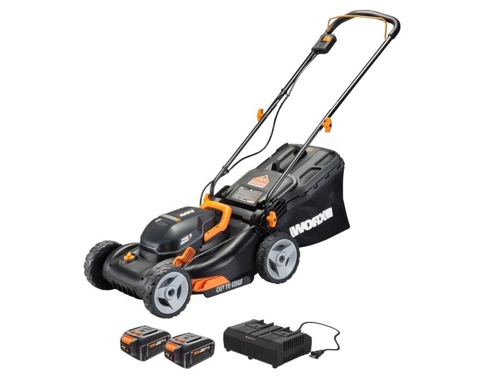 Worx 40V 17" Cordless Lawn Mower for Small Y