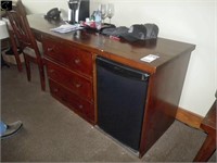 Room 217 Desk/Dresser Combo, 89"w X 23" C/w Chair