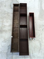 Wooden Vertical Shelves and CD Rack