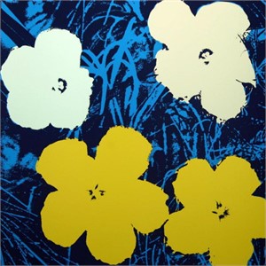 Andy Warhol "Flowers 11.72" Silk Screen Print from