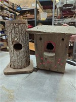 woooden bird houses