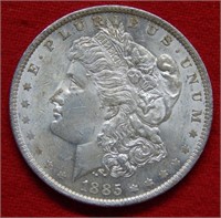 1885 O Morgan Silver Dollar - Scratches