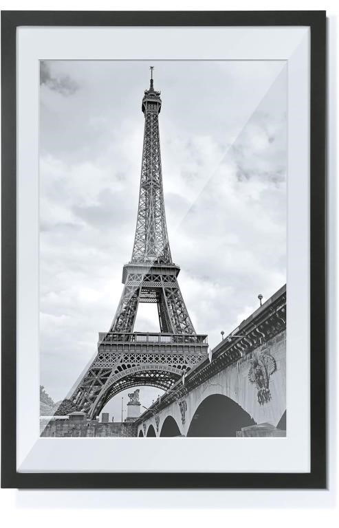 TWING 24x36 Poster Frame Black with HD Plexiglass