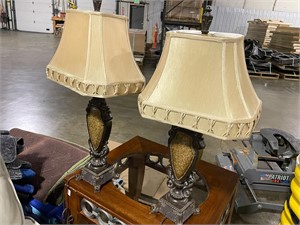Pair of decorative lamps
