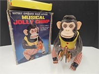 Vintage Jolly Musical Chimp WORKS Needs Battery
