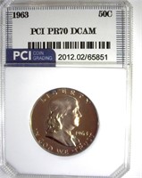 1963 Franklin PR70 DCAM LISTS $5000 IN 69DC