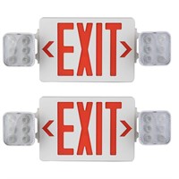 2-Pack ABS Exit Light with Battery