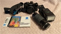 MINOLTA  X-700 35mm CAMERA /JCPENNY TELEPHOTO 80-