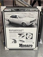 Framed Holden Monaro Print 800 x 1060
