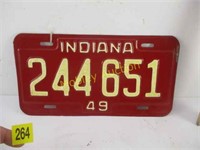 INDIANA LICENSE PLATE