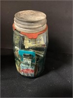 Mason jar full of matches