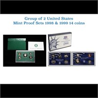 1998 & 1999 United Stated Mint Proof Set In Origin