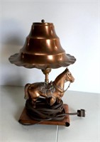Vintage Brass & Copper Table Lamp