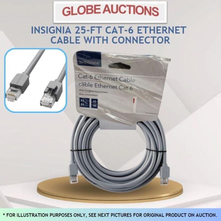INSIGNIA 25-FT CAT-6 ETHERNET CABLE W/ CONNECTORS