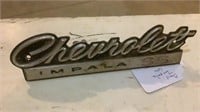 Vintage Chevrolet Impala SS Car Badge Emblem