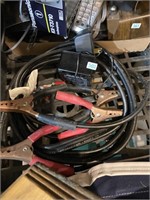 battery charger and jumper cables
