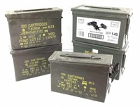 (5) Military Ammo Boxes, American Eagle