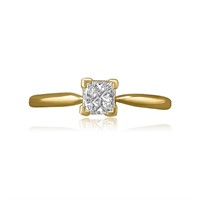 14K YELLOW GOLD 1.19CT FANCY BROWN COLOR DIAMOND R