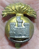 WWI Royal Inniskilling Fusilier Regiment Cap Badge