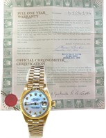 18k Gold Rolex 6917 Datejust 26 mm Watch