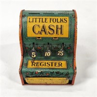 ANTIQUE TIN LITHO HUMPTY DUMPTY CASH REGISTER BANK