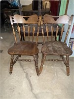 Vintage Pair of Kitchen Chairs